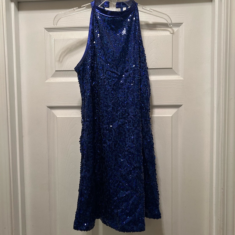 Elegant Blue Women's Dance Dress - Picture 3 of 8